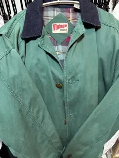 ヴィンテージ　カバーオール　ブルゾン　ジャケット　古着　バブアー　コーデュロイ