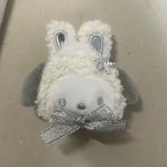 サンリオ　ポチャッコ　シークレットヘアクリップ　ふわふわスノーラビットシリーズ