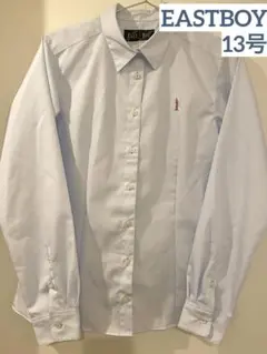 【美品】EASTBOY ライトブルー ブラウス シャツ 13号 長袖