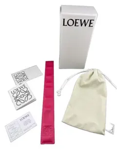 【中古品】LOEWE ロエベ スラップ ブレスレット スモール　赤　レッドのサムネイル