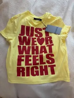 SHAGGIE ロゴプリント Tシャツ イエローのサムネイル