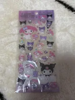正規品　水シール 3D 立体 ぷっくり シール手帳　サンリオ　マイメロ　くろみ
