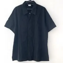 ARMANI COLLEZIONI アルマーニ 黒シャツ L メンズ 半袖 無地のサムネイル