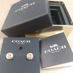 COACH ピアス スタッド ロゴ クリスタル
