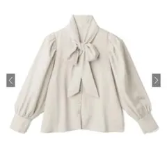 ロングカフスリボンタイブラウス［k8568v］