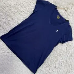 POLO RALPH LAUREN ＶネックTシャツ ネイビー S シンプルのサムネイル