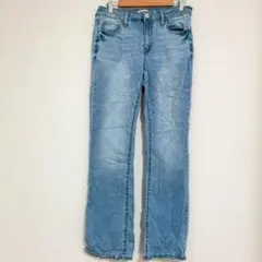 エスオー デニムパンツ ストレート 裾ストレート XL 水色 デニム お出かけ