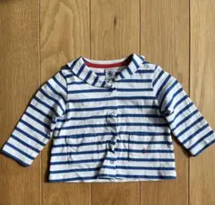 【値下げ】プチバトー　ボーダー柄セーラー　カーディガン