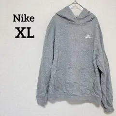 1点のみ✨Nike 【XL】ナイキ グレー フード付き パーカー スウェット