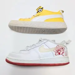 【16cm 2足セット】PUMA ミニオン、NIKE キッズスニーカー