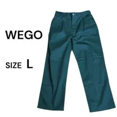 WEGO カジュアルパンツ Lサイズ　ダークグリーン　緑