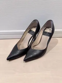 LANVIN ブラック ハイヒール ポインテッドトゥ