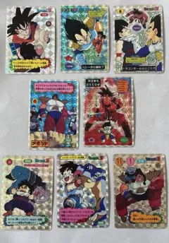当時物]ドラゴンボールZ 泡プリズムキラ両面プロマイド じゃんけん