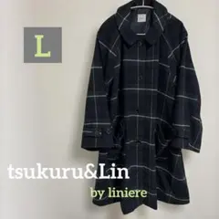 美品 LATORRE URBANJ 伊製 チェックウール チェスターコート 48 - メルカリ