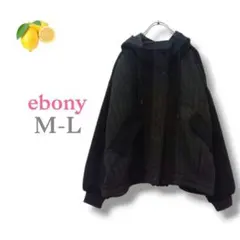 5『ブルゾン』黒 キルティングジャケット フード付き【M-L】ジップアップ