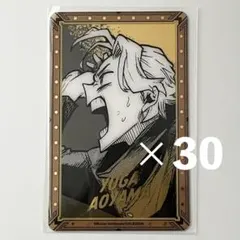 僕のヒーローアカデミア ヒロアカ 原画展 箔押しクリアカード 青山優雅