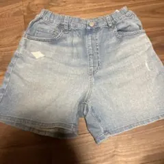 UNIQLO ガールズ　デニムショートパンツ　160