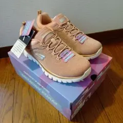 SKECHERS Memory Foam スニーカー ローズゴールドのサムネイル