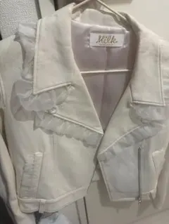 MILK ライダースジャケット ホワイト