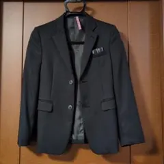 卒業式　男の子　ブラック フォーマルスーツ 4点セット　150cm