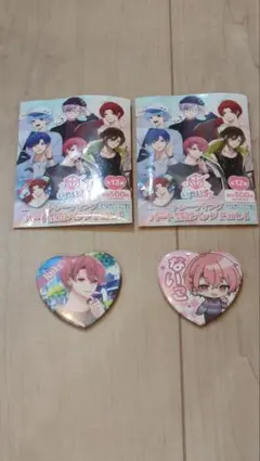 いれいす　トレーニングハート型缶バッジ　ないこ