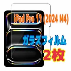 2枚　iPad Pro 11 (2024 M4) 用 強化ガラスフィルム