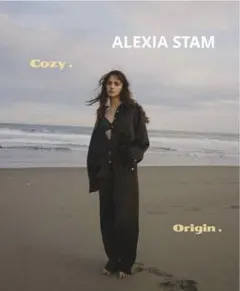 ALEXIA STAM＊Satin Shirt ＊サテンシャツ＊ブラック＊のサムネイル