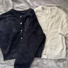 GU シャイニークルーネックカーディガンZ