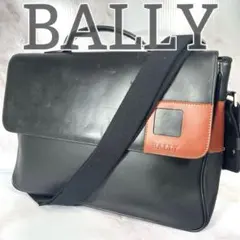 BALLY バリー ビジネスバッグ レザー メッセンジャー A4 ブラック