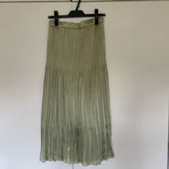 ROPE プリーツロングスカート(ウエストゴム)春夏秋
