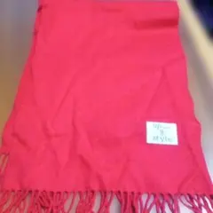 超お買い得❗️赤色 up-date @ style カシミヤマフラー