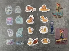 ディズニーステッカーセット（ライオン・キング、ズートピア）