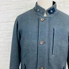 クロコダイル ボタン ブルゾン M ネイビー 濃紺 ジャケット アウターのサムネイル