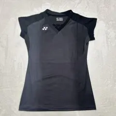 ヨネックス　YONEX バドミントンシャツ ショートスリーブ　ブラック　Sサイズ