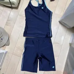 女の子用ネイビー水着セット Mサイズ