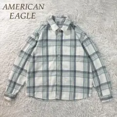 AMERICAN EAGLE チェック柄 ネルシャツ M