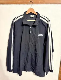 ★90s!希少レア!プーマ ナイロンジャケット 黒 古着 ブラック 258★
