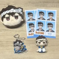 ドクスト Dr.STONE 100均 ラバーフィギュア アクスタ　クロムセット