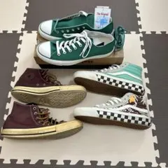 未使用含むConverseとVansのスニーカーセット