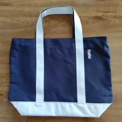 BMW トートバッグ ネイビー/ホワイト