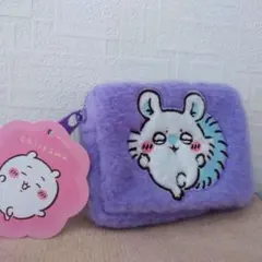 ちいかわ ふわふわミニポーチ刺繍ポーチ　モモンガ
