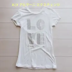 Armani exchange LOVEプリント Tシャツ