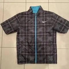Nike Golf チェック柄・リバーシブルナイロンジャケット