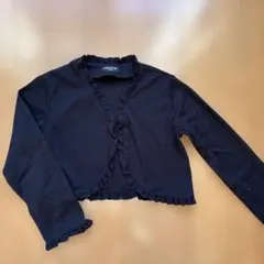 COMME CA ISM フリルカーディガン 120A ブラック