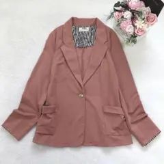 グレイル テーラードジャケット カジュアル シンプル 無地 カラー 薄手 可愛い
