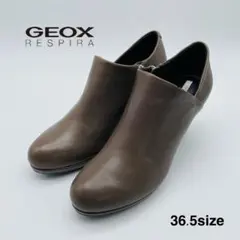GEOX RESPIRA ブーツ 36.5サイズ ブラウン ヒール7㎝ 本革