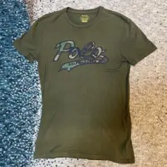 POLO RALPH LAUREN カモフラロゴ Tシャツ カーキ XS