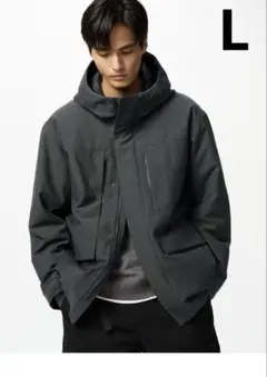 ハイブリッドダウンパーカ　07GRAY L