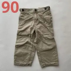 babyGap 暖かい！ライナー付き裏フリース チノパンツ 90cm