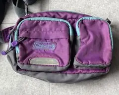 即購入可　コールマン　Coleman ショルダー　ウエストポーチ　パープル